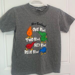 Gray Kids T-Shirt Dr Seuss theme kiwi birds